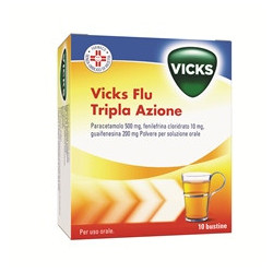 Vicks Flu Tripla Azione Polvere 10 Bustine