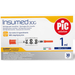 Pic Insumed Siringa Da Insulina Misura G27x1/2 1ml 100 Pezzi