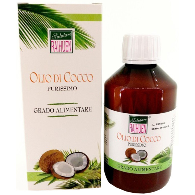 RAIHUEN OLIO COCCO GRADO ALIMENTARE 250 ML