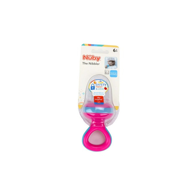NUBY NIBBLER-SACCHETTINO PER SUZIONE FRUTTA CON CAPPUCCIO