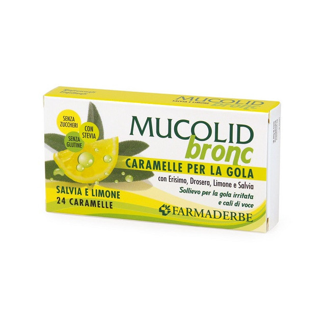 MUCOLID BRONC SALVIA & LIMONE 24 CARAMELLE