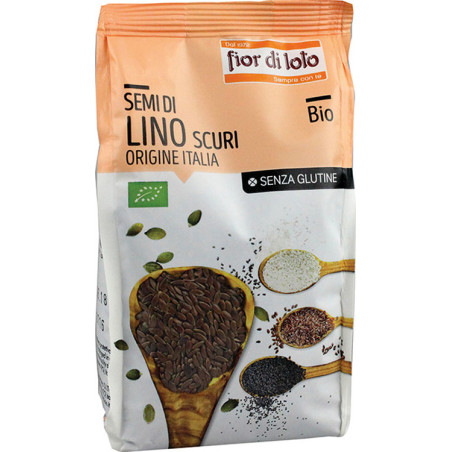 SEMI DI LINO SCURI ITALIA SENZA GLUTINE BIO 400 G