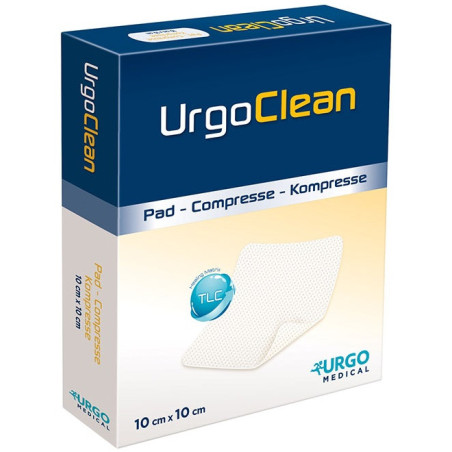 MEDICAZIONE TNT ASSORBENTE GELIFICANTE URGOCLEAN 10X10CM 10 PEZZI