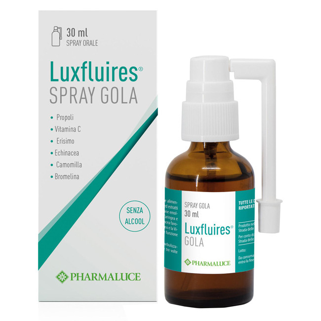 Pharmaluce Luxfluires Gola Spray Integratore Alimentare 30ml Pharmaluce Luxfluires Gola Spray Integratore Alimentare 30ml