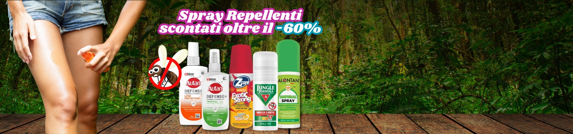 Antizanzare in sconto al 60%