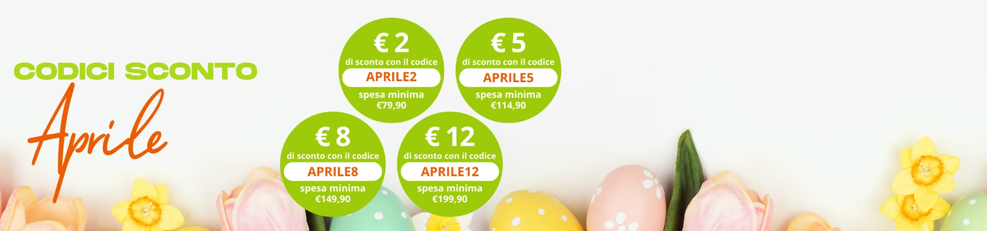 Approfitta degli omaggi e dei codici sconto di aprile